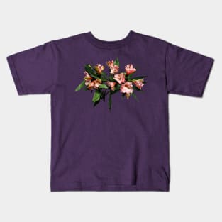 Lilies - Asiatic Lilies and Leaves Kids T-Shirt